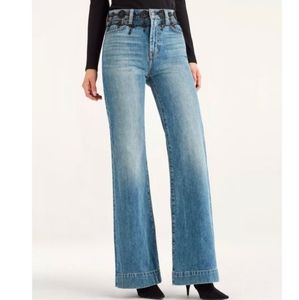 7 For All Mankind Modern Dojo Jeans W/ Floral Appliqué 29